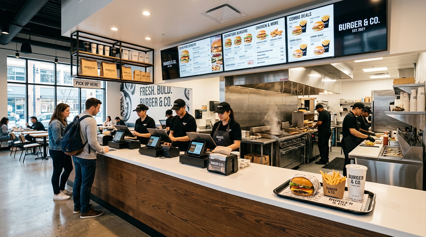 Fast food franchise equipment and packaging sourcing